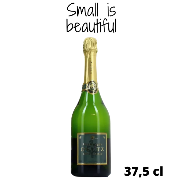 Mezza bottiglia di Champagne Deutz Brut Classic 37,5cl, vista frontale