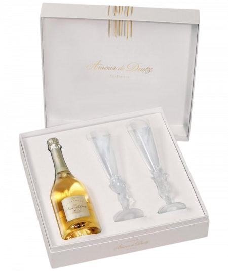 DEUTZ Cofanetto Champagne Amour de Deutz 2011 con 2 bicchieri