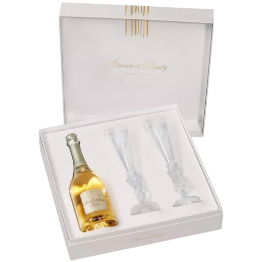 DEUTZ Cofanetto Champagne Amour de Deutz 2011 con 2 bicchieri