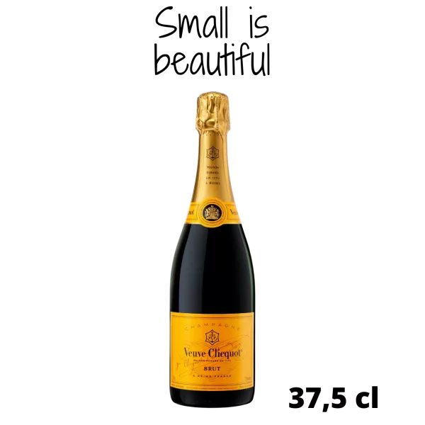 Mezza bottiglia di champagne VEUVE CLICQUOT Yellow label