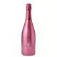 Bottiglia di Champagne Taittinger Nocturne Rosé, rosé miscelato, vista frontale