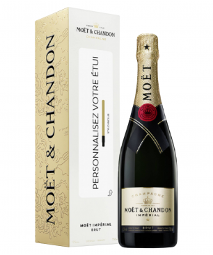 champagne MOET & CHANDON Brut Impérial Custodia personalizzabile