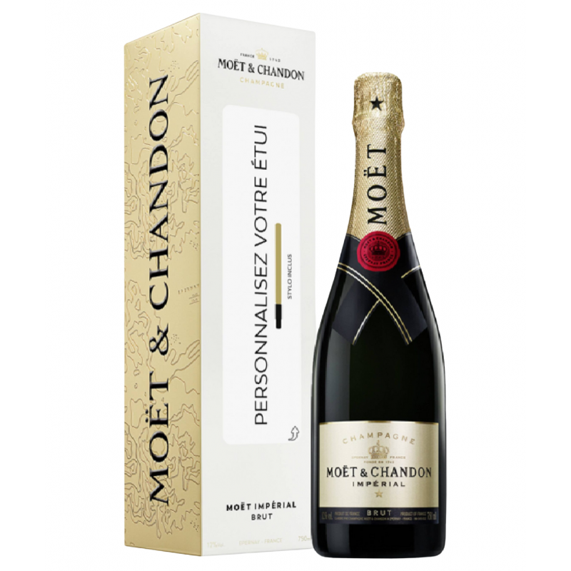 champagne MOET & CHANDON Brut Impérial Custodia personalizzabile