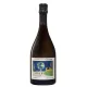 Bottiglia di Champagne Chavost Eureka Brut Nature, etichetta colorata, vista frontale