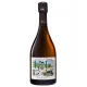 Bottiglia di Champagne Chavost Blanc de Meunier Brut Nature, vista frontale