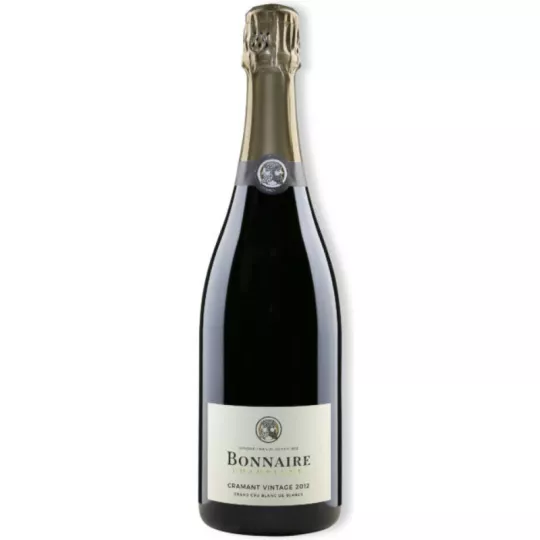 Bottiglia di Champagne Bonnaire Cramant Blanc de Blancs 2015, vista frontale
