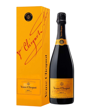 Champagne VEUVE CLICQUOT Yellow label con astuccio