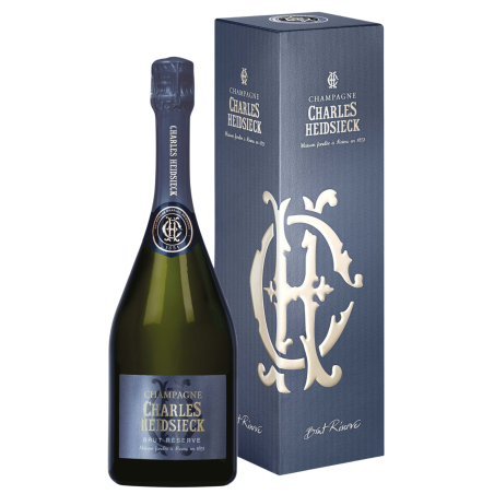 Bottiglia di Champagne CHARLES HEIDSIECK Brut Réserve con astuccio