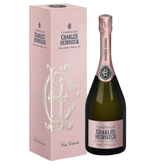 Charles Heidsieck Rosé Reserve Champagne con astuccio