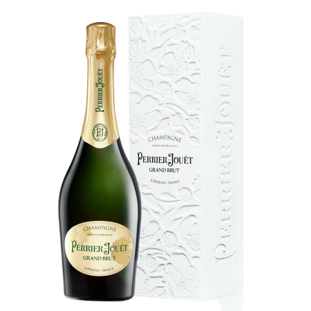 Champagne Perrier-Jouët Grand Brut con astuccio - Bottiglia elegante