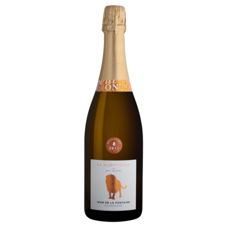 champagne 75 Cl JEAN DE LA FONTAINE La majestueuse Brut Millesimato 2015