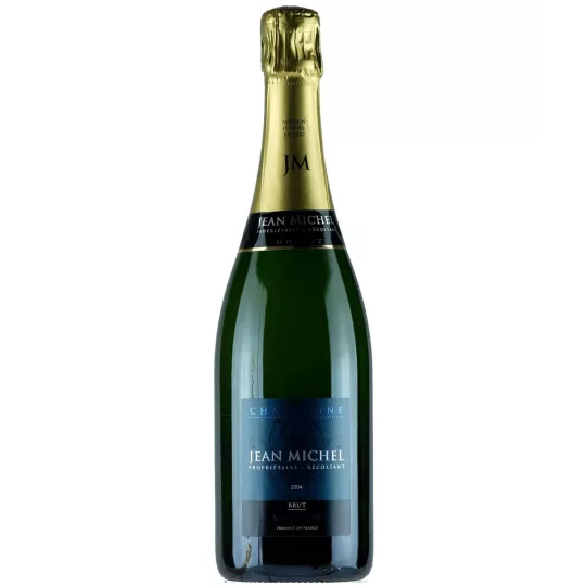 Bottiglia di Champagne Jean Michel Blanc de Meunier Millésime 2018, vista frontale