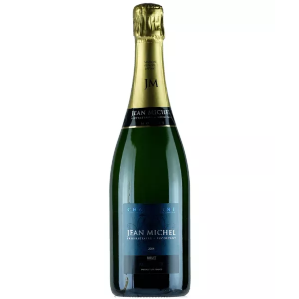 Bottiglia di Champagne Jean Michel Blanc de Meunier Millésime 2018, vista frontale