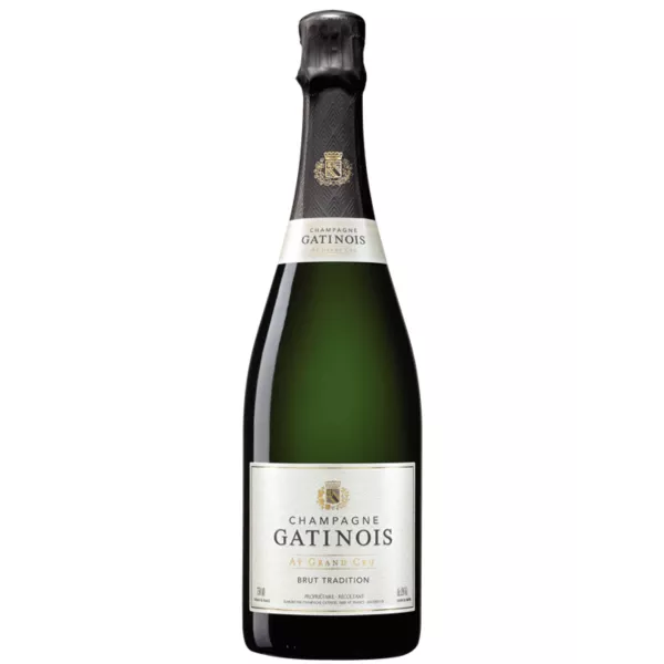 Bottiglia di Champagne GATINOIS Brut Nature - Etichetta elegante e naturale.