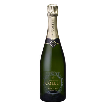 Elegante bottiglia di Champagne Premier Cru COLLET Blanc de Noirs