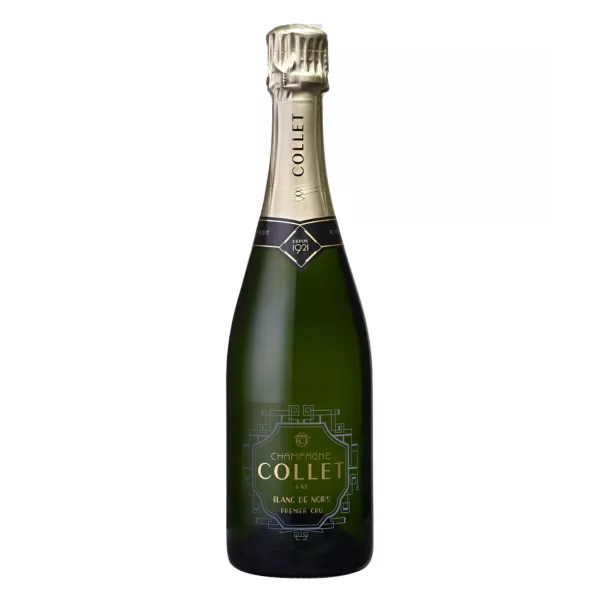 Elegante bottiglia di Champagne Premier Cru COLLET Blanc de Noirs