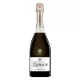 Bottiglia di Champagne Lanson Le Blanc de Blancs, vista frontale, etichetta dorata