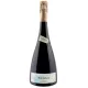 Bottiglia di Champagne William Saintot La Tortelue, etichetta bianca, tappo dorato, vista frontale