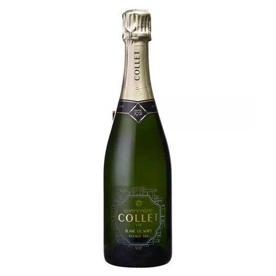 Bottiglia di Magnum Champagne Collet Blanc de Noirs 1er Cru, vista frontale