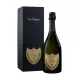 Bottiglia di Champagne Dom Pérignon Millésime 2015, vista frontale con etichetta dorata
