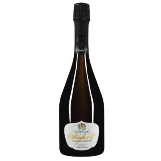 Bottiglia di Champagne Vilmart Grand Cellier d'Or 2018, vista frontale, etichetta visibile