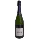 Bottiglia di Champagne Lombard Cuvée Signature Extra-Brut, tappo viola, etichetta bianca, vista anteriore