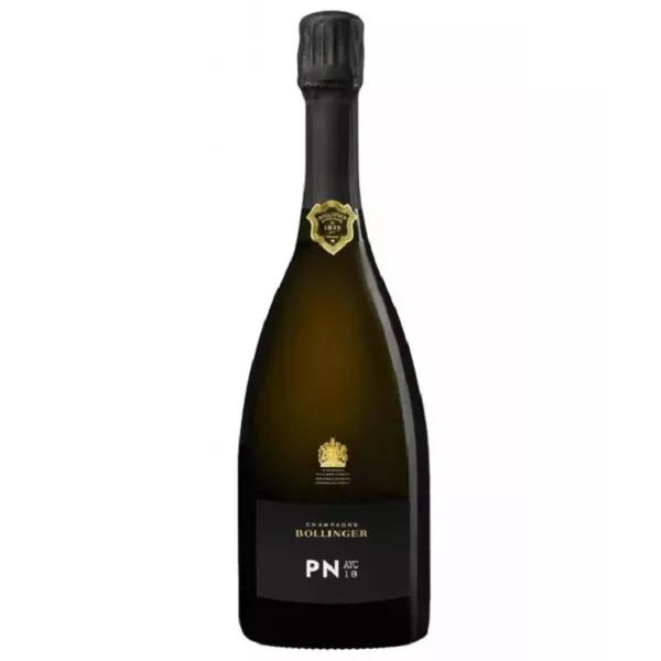 Bottiglia di Champagne Bollinger PN AYC18, 75 cl, vista frontale
