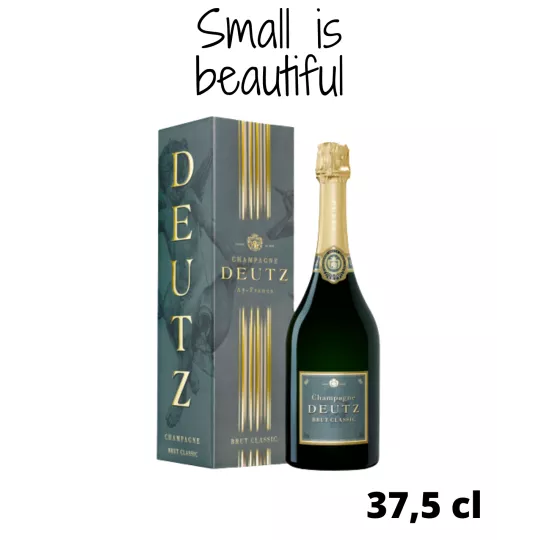 Bottiglia di Champagne Deutz Brut Classic 37,5cl, vista frontale