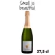 Mezza bottiglia di Champagne Jean de La Fontaine L'Éloquente Brut, vista frontale su sfondo neutro