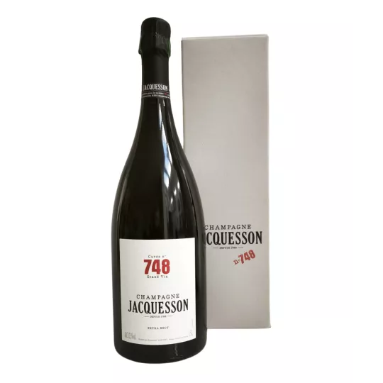 Magnum di Champagne Jacquesson Cuvée 748 Extra Brut 150cl - bottiglia ed etichetta