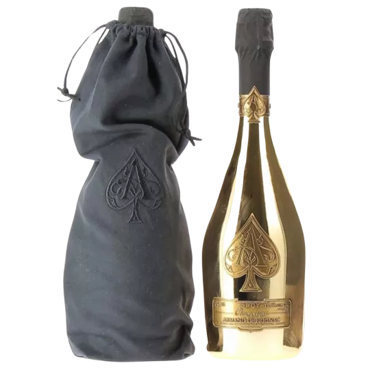 Bottiglia Magnum Armand de Brignac Brut Gold 1,5L con sacchetto in tessuto