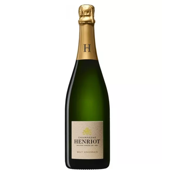 Bottiglia di Champagne Henriot Brut Souverain - Assemblaggio Pinot Noir, Chardonnay, Meunier