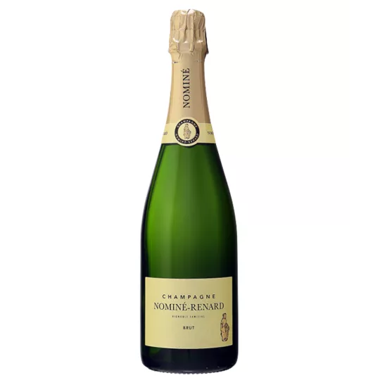 Bottiglia di Champagne Nominé-Renard Brut - Vendemmiato e trattato in Champagne, assemblaggio di Chardonnay, Pinot Noir, Pinot M