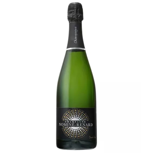 Bottiglia di Champagne Nominé Renard Demi-sec - assemblaggio di Chardonnay, Pinot Noir e Meunier