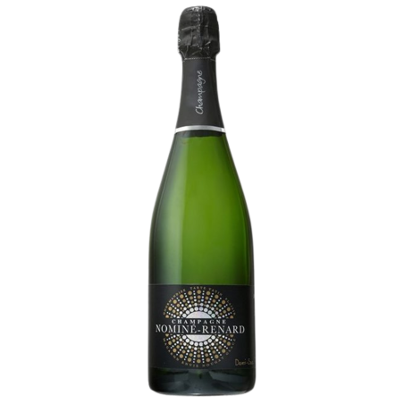 Bottiglia di Champagne Nominé Renard Demi-sec - assemblaggio di Chardonnay, Pinot Noir e Meunier