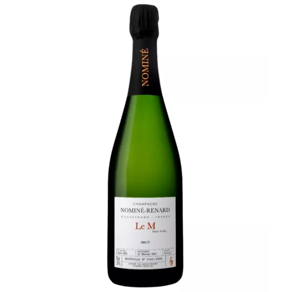 Bottiglia di Champagne Nominé Renard Le M Meunier - cuvée in edizione limitata 100% Pinot Meunier