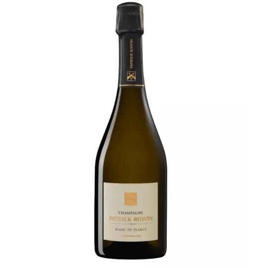 Bottiglia di Champagne Patrick Boivin Blanc de Blancs Premier Cru, vista frontale