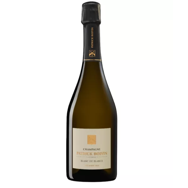 Bottiglia di Champagne Patrick Boivin Blanc de Blancs Premier Cru, vista frontale