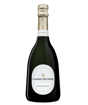 Bottiglia di Champagne Canard-Duchêne Blanc de Blancs Iconic - cuvée 100% Chardonnay, collezione Iconic