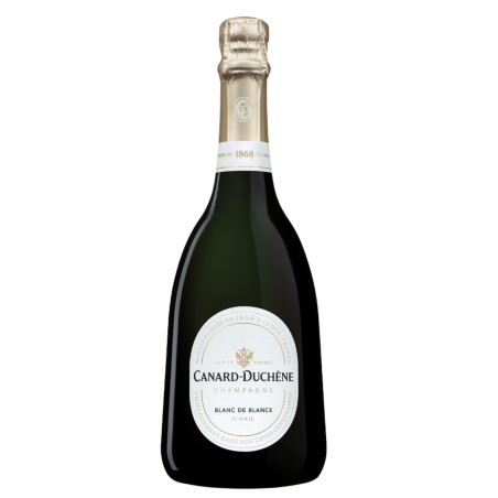 Bottiglia di Champagne Canard-Duchêne Blanc de Blancs Iconic - cuvée 100% Chardonnay, collezione Iconic