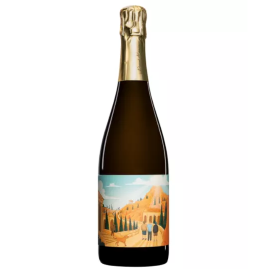 Bottiglia di Champagne Romain Hénin L'Odyssée Pétillante Capitolo 1 - Brut Nature biodynamique