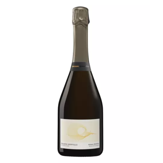 Magnum 1,5 L Champagne Franck Bonville Unisson Grand Cru Blanc de Blancs (Avize), bottiglia su sfondo bianco