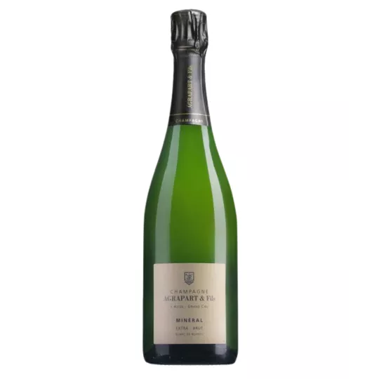 Bottiglia di Champagne Pascal Agrapart Minéral 2019 Extra Brut Grand Cru Blanc de Blancs