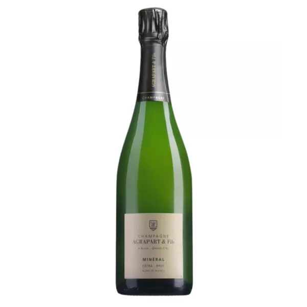 Bottiglia di Champagne Pascal Agrapart Minéral 2019 Extra Brut Grand Cru Blanc de Blancs