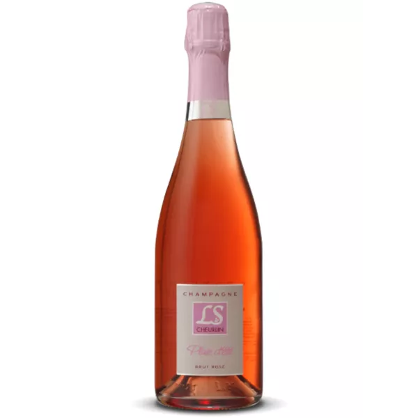 Bottiglia di Champagne LUCIE CHEURLIN Brut Rosé Pioggia d'Estate - BIO