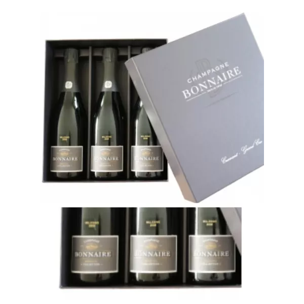 Set regalo champagne BONNAIRE Trilogia