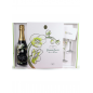 Set regalo champagne PERRIER JOUET Belle Epoque Annata 2012 con 2 bicchieri