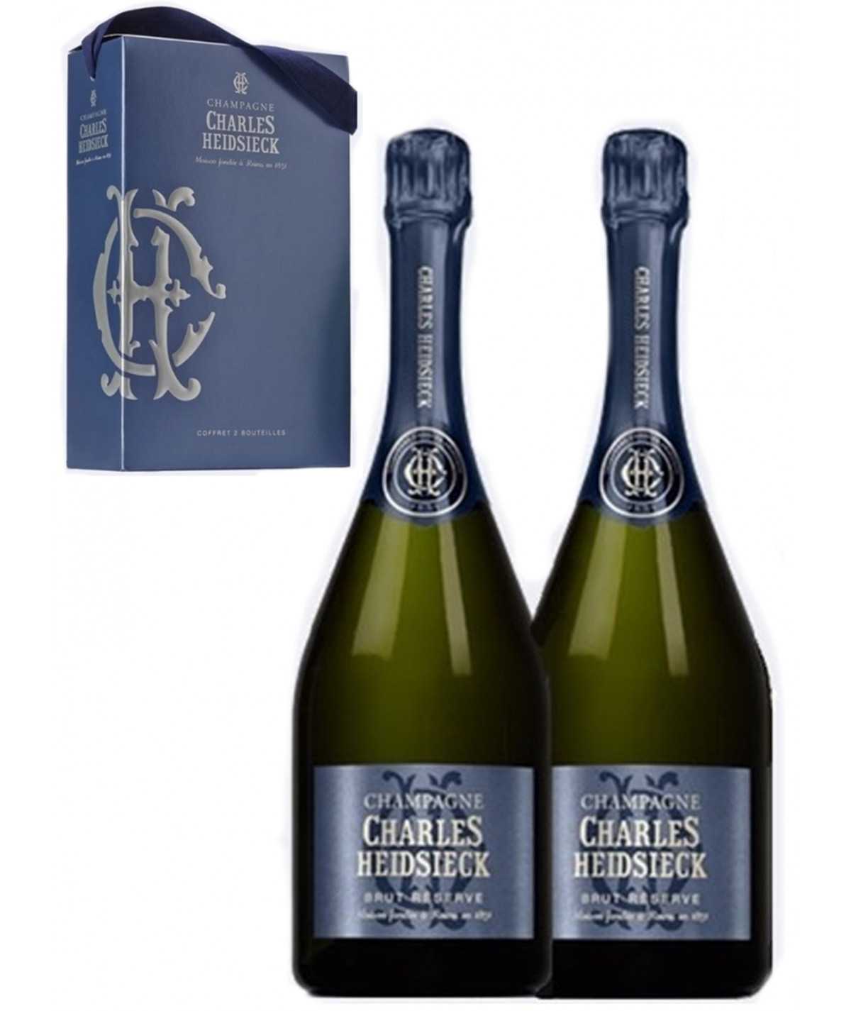 Set regalo champagne CHARLES HEIDSIECK 2 Brut Reserve