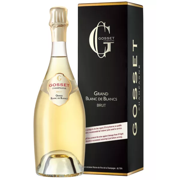 Bottiglia di Champagne GOSSET Grand Blanc De Blancs Brut