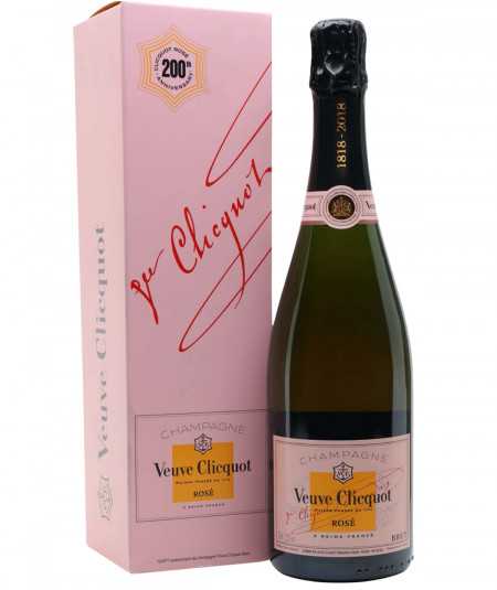 Bottiglia di Champagne VEUVE CLICQUOT Brut Rosé con custodia